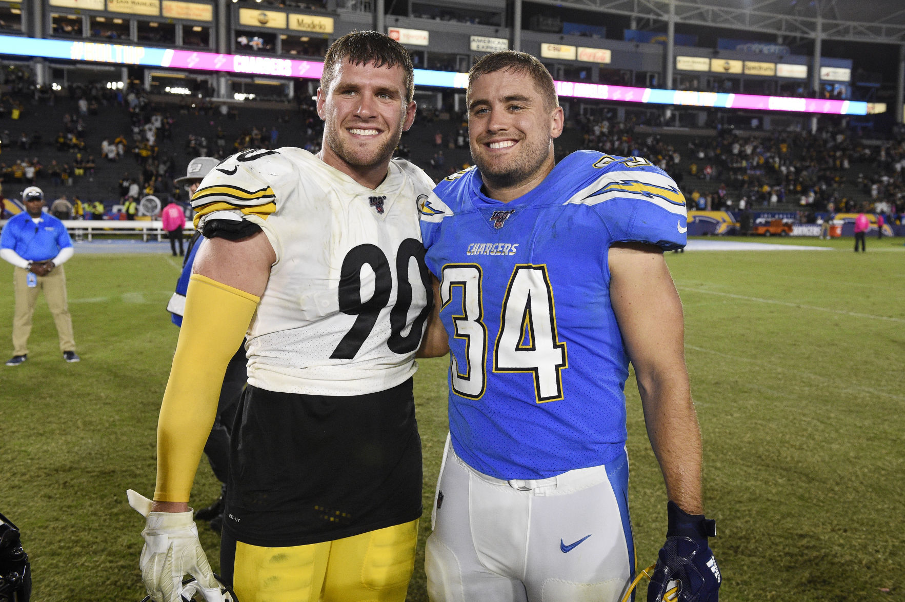 T.J. and Derek Watt - Steelers Chargers